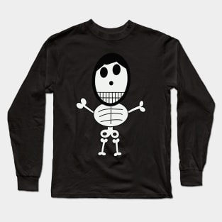 Cute skeletons doodle style Long Sleeve T-Shirt